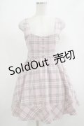 LIZ LISA / チェックジャンパースカート Free ピンク H-25-12-05-019-LO-OP-NS-ZH