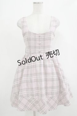 画像1: LIZ LISA / チェックジャンパースカート Free ピンク H-25-12-05-019-LO-OP-NS-ZH