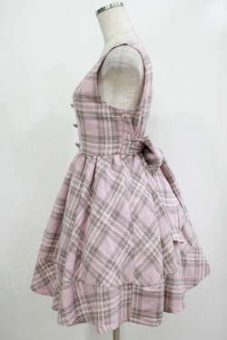 画像2: LIZ LISA / チェックジャンパースカート Free ピンク H-25-12-05-019-LO-OP-NS-ZH