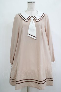 画像1: Amavel / セーラーワンピース Free ベージュ H-25-12-05-021-CA-OP-NS-ZH