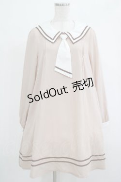 画像1: Amavel / セーラーワンピース Free ベージュ H-25-12-05-021-CA-OP-NS-ZH