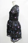 画像2: 【SALE】kokokim / Necorn総柄ワンピース  ブラック H-25-12-06-027-LO-OP-KB-ZT118 (2)