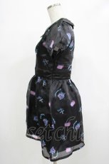 画像2: 【SALE】kokokim / Necorn総柄ワンピース  ブラック H-25-12-06-027-LO-OP-KB-ZH (2)