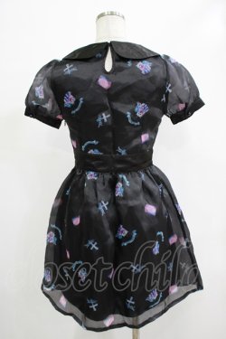 画像3: kokokim / Necorn総柄ワンピース  ブラック H-25-12-06-027-LO-OP-KB-ZH