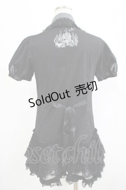 画像3: HANGRY&ANGRY / ANGRYレースフリルシャツチュニック  ブラック H-25-12-06-028-HN-BL-KB-ZH