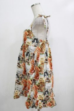 画像2: Nile Perch / キャットプリントキャミワンピース   H-25-12-06-029-LO-OP-KB-ZH