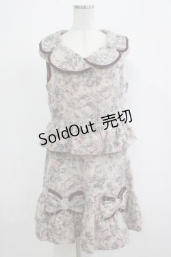 画像1: Leur Getter / 花柄ジャガードセットアップ M  H-25-12-06-030-LU-OP-KB-ZH