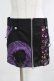 画像1: gouk / フロントZIPスカート  黒×紫 H-25-12-06-032-GO-SK-KB-ZH (1)