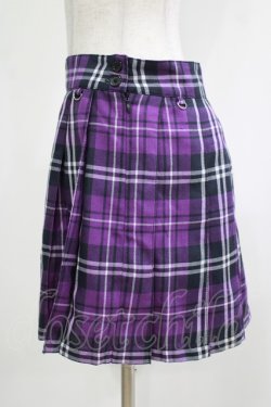 画像2: Deorart / タータンチェックプリーツスカート  パープル H-25-12-06-033-PU-SK-KB-ZH