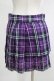 画像3: Deorart / タータンチェックプリーツスカート  パープル H-25-12-06-033-PU-SK-KB-ZH (3)
