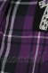 画像4: Deorart / タータンチェックプリーツスカート  パープル H-25-12-06-033-PU-SK-KB-ZH (4)
