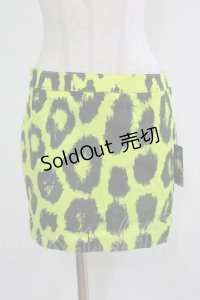 SEXY DYNAMITE LONDON / レオパードスカート M グリーン H-25-12-06-034-PU-SK-KB-ZH