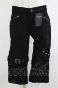 BPN FOR MEN / レッグフラップ付パンツ  ブラック H-25-12-06-036-GO-PA-KB-ZH
