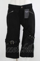 BPN FOR MEN / レッグフラップ付パンツ  ブラック H-25-12-06-036-GO-PA-KB-ZH