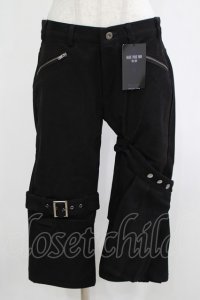 BPN FOR MEN / レッグフラップ付パンツ  ブラック H-25-12-06-036-GO-PA-KB-ZH