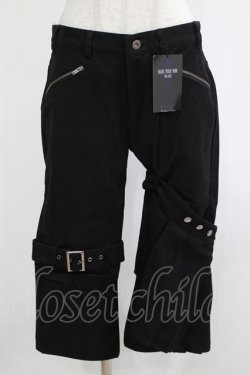 画像1: BPN FOR MEN / レッグフラップ付パンツ  ブラック H-25-12-06-036-GO-PA-KB-ZH