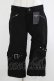 画像1: BPN FOR MEN / レッグフラップ付パンツ  ブラック H-25-12-06-036-GO-PA-KB-ZH (1)