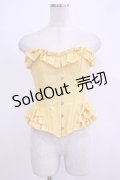 abilletage / フリルロングコルセット 3 イエロー H-25-12-06-037-GO-ZA-KB-ZH