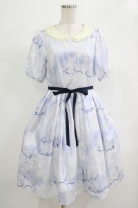 Leur Getter / Dreamy Carousel袖付ワンピース M ブルー H-25-12-06-004-LU-OP-KB-ZH
