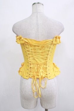 画像3: abilletage / フリルロングコルセット 3 イエロー H-25-12-06-037-GO-ZA-KB-ZH