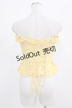 画像3: abilletage / フリルロングコルセット 3 イエロー H-25-12-06-037-GO-ZA-KB-ZH