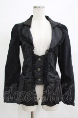 h.NAOTO / ジャガード切替ジャケット  ブラック H-25-12-06-040-HN-JA-KB-ZH