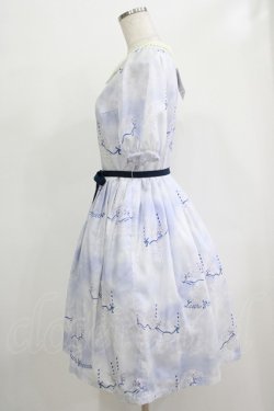 画像2: Leur Getter / Dreamy Carousel袖付ワンピース M ブルー H-25-12-06-004-LU-OP-KB-ZH