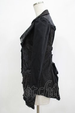 画像2: h.NAOTO / ジャガード切替ジャケット  ブラック H-25-12-06-040-HN-JA-KB-ZH