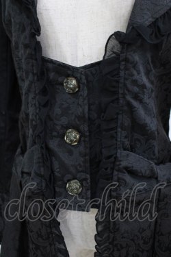 画像4: h.NAOTO / ジャガード切替ジャケット  ブラック H-25-12-06-040-HN-JA-KB-ZH