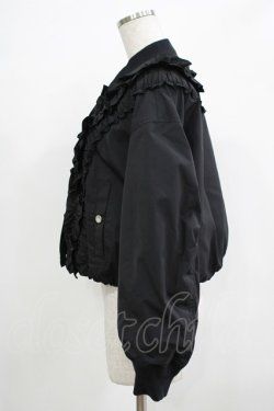 画像2: Jane Marple / Front frill padding jacket ジャケット  ブラック H-25-12-06-042-JM-JA-KB-ZH