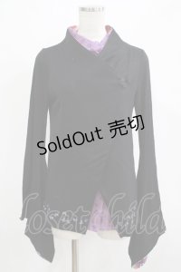 gouk / 着物袖カーディガン  ブラック H-25-12-06-043-GO-TO-KB-ZH