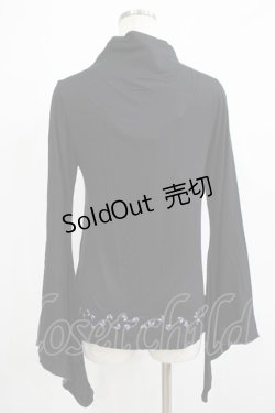 画像3: gouk / 着物袖カーディガン  ブラック H-25-12-06-043-GO-TO-KB-ZH