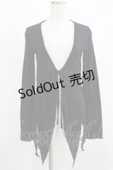 BPN / イレギュラーカーディガン  ブラック H-25-12-06-045-GO-TO-KB-ZH