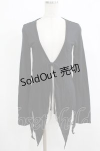 BPN / イレギュラーカーディガン  ブラック H-25-12-06-045-GO-TO-KB-ZH