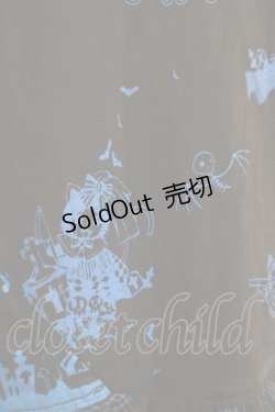 画像4: HANGRY&ANGRY / チェックフリルプリントボレロ  黒×青 H-25-12-06-046-HN-TO-KB-ZH