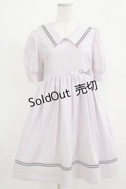 画像1: 【SALE】MILK / Sailor puffワンピース  ラベンダーピンク H-25-12-06-005-ML-OP-KB-ZH