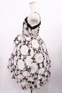 画像2: ALICE and the PIRATES / 宝石柄シフォンジャンパースカート Free ブラック H-25-12-06-1001-PA-OP-NS-ZH