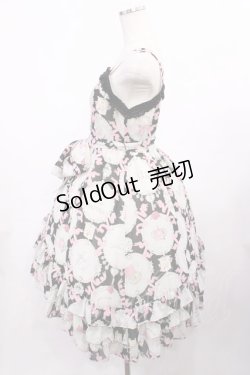 画像2: ALICE and the PIRATES / 宝石柄シフォンジャンパースカート Free ブラック H-25-12-06-1001-PA-OP-NS-ZH