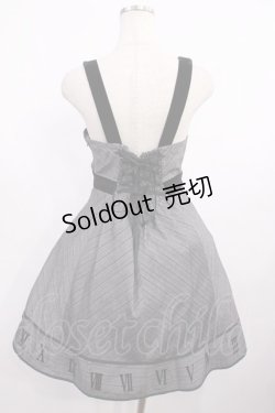 画像2: Amavel / 裾フロッキープリントジャンスカ Free グレー H-25-12-06-1008-CA-OP-NS-ZH