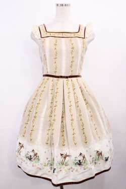 画像1: Secret Honey / Prince of the Forest Onepiece(バンビ ver) Free ベージュ H-25-12-06-1009-CA-OP-NS-ZH