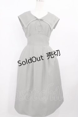 画像1: an another angelus / ビッグカラーコルセットタックワンピース Free L/KHAKI H-25-12-06-1010-CA-OP-NS-ZH