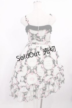 画像3: ALICE and the PIRATES / 宝石柄シフォンジャンパースカート Free ブラック H-25-12-06-1001-PA-OP-NS-ZH