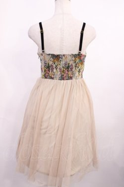 画像2: an another angelus / ゴブラン×チュールキャミワンピース Free Beige H-25-12-06-1012-CA-OP-NS-ZH