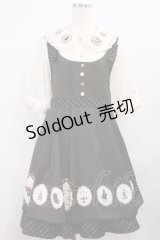 Amavel / 赤ずきんモチーフプリント入り チェック柄切替ジャンパースカート Free グリーン H-25-12-06-1014-CA-OP-NS-ZH