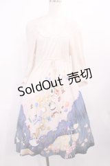 Franche Lippee / アリス柄ワンピース M ピンク H-25-12-06-1015-LO-OP-NS-ZH