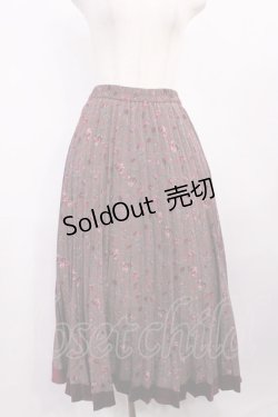 画像1: axes femme / プリーツスカート M ワイン H-25-12-06-1016-AX-SK-NS-ZH