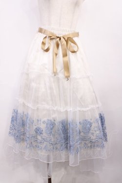 画像1: axes femme / カードキャプターさくら／スカート Free クリアカード × 夢の鍵・杖(シロ) H-25-12-06-1017-AX-SK-NS-ZH