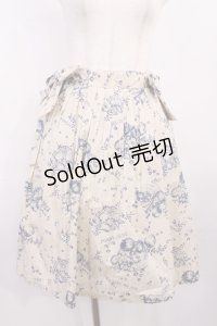 Fi.n.t / フルーツ柄スカート Free ベージュ/ネイビー H-25-12-06-1022-CA-SK-NS-ZH