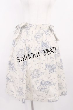 画像1: Fi.n.t / フルーツ柄スカート Free ベージュ/ネイビー H-25-12-06-1022-CA-SK-NS-ZH