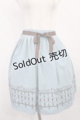 F&A / ゲートプリントスカート Free ブルー H-25-12-06-1023-LO-SK-NS-ZH